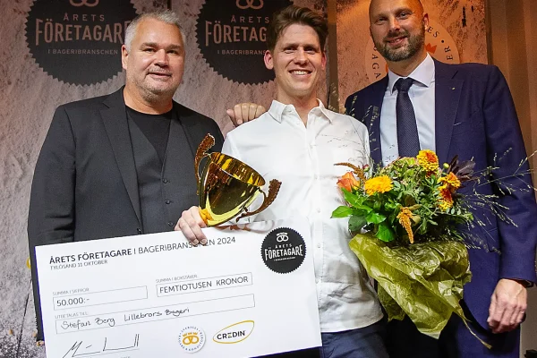 Stefan, Berg Lillebros bageri vinnare Årets Företgare i bageribranschen 2024